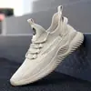 Zapatos Deportivos Casuales para Hombre en Otoño Nuevos Transpirables de Malla Tejido Volador Versátiles Zapatos de Coco para Pareja