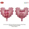 2026 Año Nuevo Chino del Caballo Globos de Papel de Aluminio Forma de Corazón Ondulado Decoraciones Inflables Atrezo Festivo para Año Nuevo Chino