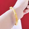 Pulsera Antigua de Arena Dorada Acacia Ratán Pulsera de Herencia para Mujer Push-pull en Vivo Pulsera de Hoja Pulsera Sólida de Estilo Chino
