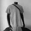 Camiseta de Manga Curta Peso Pesado Estilo Americano com Design de Ombro Regular, Camiseta Casual, Novo Estilo de Verão para Caras Durões, Roupa Masculina de Meia Manga com Decote Pequeno