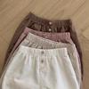Calça Curta Casual Simples Estilo Coreano para Bebês e Crianças Pequenas, Calça de Verão Confortável e Versátil para Bebês