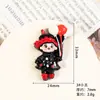 Piezas accesorias de resina: linda caricatura de niña pequeña, payaso, globo, pegamento de crema DIY, imanes para refrigerador, accesorios para fundas de teléfono