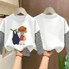 Camiseta básica de algodón puro linda para niños, camiseta de manga larga para niñas, top estiloso para niños mayores, estilo primavera y otoño 2026, imitación de dos piezas