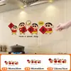 [Venta al por mayor de fábrica] Pegatina de Pared Autoadhesiva a Prueba de Aceite e Impermeable para Estufa, Dibujos Animados Creativos, Pegatina Estática Resistente a Altas Temperaturas