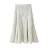Conjunto de Top y Falda a Cuadros Bordado con Lazo Popular para Comercio Exterior Europeo y Americano de Ropa para Mujer