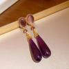 Pendientes Colgantes de Diamantes Estilo Palacio Retro Diseño de Nicho Pendientes Versátiles de Moda Pendientes de Alto Nivel Estilo Antiguo Dinastía Han