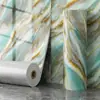 Papel de Parede Autoadesivo com Efeito Mármore Espessado Impermeável à Prova de Umidade Sala de Estar Cozinha Parede de Fundo Reforma Adesivo de Parede Decorativo Adesivo de Azulejo