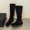 Botas de plataforma estilo retro, botas largas para mujer, nueva colección de otoño 2026, perfectas con vestidos, suela suave, estilo coreano y una hermosa paleta de colores