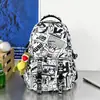 Mochila Grande de Estilo Cómic en Blanco y Negro de Moda, Estilo Callejero Americano, Soleada y Atractiva, Mochila Escolar Resistente para Chicos de Secundaria