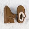 Botas de nieve para niños, novedad de invierno de 2024, botas gruesas de algodón con forro polar, cálidas, impermeables, grandes, de algodón, para niños y niñas.
