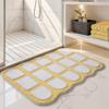 Puerta de Baño Doméstica Alfombra Antideslizante para Baño Alfombra para Pies Doméstica Alfombra de Piso Absorbente con Flocado Especial para Bañarse
