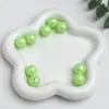 Dingyi 16mm Luna Fría Cuentas Redondas de Colores Cuentas Acrílicas Galvanizadas con Agujero Cuentas Sueltas Accesorios para Cadena de Teléfono Móvil DIY