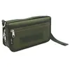 1369 Cartera Horizontal para Hombre Bolso de Mano de Viaje Bolso para Pasaporte Billetera para Monedas de Teléfono Bolsa de Almacenamiento Hecho a Medida