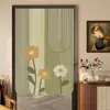 Cortina de Puerta Creativa con Forma y Diseño Impreso para Privacidad, Cortina Divisoria sin Taladro, Estilo Chino Nuevo con un Toque Artístico de Alta Gama, Cortina Decorativa