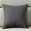 Almohada de Lino Cojín de Sofá Cabecera Respaldo de Silla Silla de Oficina Almohada Lumbar Funda de Almohada Estilo Nórdico Color Sólido