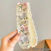 Adesivos Mágicos de Flores Infantis para Arrumar o Cabelo de Bebê, Presilhas de Cabelo Doces de Desenho Animado, Adesivos Fofos de Franja Sem Marcas