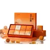 Caja de regalo personalizada de pastel de luna para el Festival de Medio Otoño, caja de regalo de alta gama, caja tipo cajón hecha a medida, caja de doble apertura con tapa abatible magnética