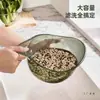Peneira para Lavar Arroz, Bacia para Lavar Arroz, Cesta Escorredora, Bacia Filtro Doméstica para Lavar Legumes e Frutas com Alça, Outros