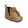 Sapatos Novos Personalizados para Bebê, Sapatos da Moda Retro com Franjas para Crianças Pequenas de Outono e Inverno, Botas Curtas Casuais Transfronteiriças com Solado de Borracha para Bebê