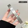 Pinza Metálica Minimalista Estilo Coreano para Mujer 2025 Nuevo Alto Grado Sentido Accesorios para Recogidos Tamaño Grande Pinza de Una Sola Palabra