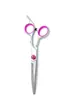 Tijeras de belleza para mascotas, corte de pelo, tijeras curvas de boca de pez, herramienta para cortar pelo de perros y gatos, tratamiento de superficie brillante