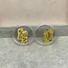 Shenzhen Shuibei Mismo Estilo Oro Puro 999 Tesoro de la Fortuna Aleación Gato de la Suerte Adhesivo Dorado para Teléfono Móvil para Atraer Riqueza Tienda de Oro