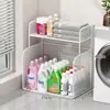 Estante de almacenamiento para baño, estante para detergente de lavandería, almacenamiento junto a la lavadora, carrito de baño para balcón, de pie