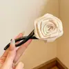 Horquilla de rosa seca para mujer, estilo chino, elegante, con pinza para el pelo, 2024