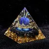 Anillo de Acero Piramidal de 5 cm para Manualidades con Bolas Pequeñas, Piedra Triturada y Epoxi