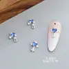 Accesorios Populares Transfronterizos para Uñas DIY: Cruz Chrome Hearts, Pedrería Suelta Brillante 3D, Pedrería Decorativa de Aleación en Forma de Corazón
