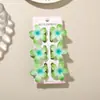 Presilha de Garra Colorida Cor de Doce 4cm Flor Plumeria Novo Estilo Transfronteiriço Presilha de Cabelo Feminina de Verão Meio Preso Presilha de Trança Conjunto de 6 Peças