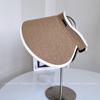 2025 Sombrero de Copa Vacío de Moda Japonesa de Alta Calidad para Mujer de Verano de Ala Ancha Protección Solar Sombrero de Paja Vacaciones Junto al Mar Sombrero para el Sol