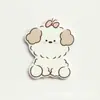 Parche acrílico de cachorro simple de dibujos animados lindo miiiichan pin insignia broche accesorios hechos a mano DIY