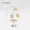 Luz Nórdica Lujo Creativo Regalo Vidrio Repujado Carousel de Fragancia Portavelas Accesorios Portavelas Giratorio Caliente Molino de Viento