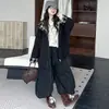 Conjunto de Chaqueta Reversible para Niñas, Nuevo Estilo Otoño Cortavientos a Cuadros con Jeans Plegados y Pantalones tipo Guadaña para Niños Mayores