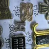 Etiquetas de Metal cosidas a mano para Herrajes, Etiquetas de Letras Perforadas cosidas, Sombreros, Bolsos, Etiquetas de Aleación