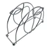 Soporte Sencillo para Papel de Cocina, Arte de Hierro, Color Dorado, Soporte Vertical de Metal para Servilletas, Estante Triangular de Metal para Almacenamiento de Papel de Cocina para Cafetería, Restaurante, Hotel