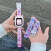 Adecuado para niños genios correa de reloj telefónico infantil q1a/d2 cubierta protectora de silicona de orejas de gato Z5a/Z1/Q1 lindo