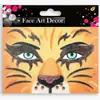 Pegatinas Faciales de Maquillaje para Escenario de Fiesta Navideña, Pegatinas de Maquillaje, Pegatinas Faciales con Purpurina, Pegatinas Infantiles de Dibujos Animados, Pegatinas de Tatuaje Transfronterizas