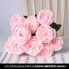 Diseño de Salón de Bodas con Flores Artificiales Rosas, Decoración de Pared de Fondo con Flores Falsas, Techo de Flores, Camino de Flores, Organización de Arreglos Florales