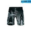 Chen Ziliang 3D impressão colorida casual shorts praia calças