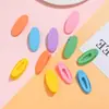 Pinza de Lado para Flequillo de Niña de Verano de 4 cm, Color Caramelo Lindo para Mujeres, Pinza de Pato de Plástico Ovalada Versátil de Color Brillante