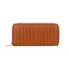 Nova Carteira Feminina Comprimento Médio Zíper Clutch Estilo Europeu e Americano Moda Exportação Couro PU Carteira Trançada Porta-Moedas