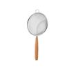 Colador pequeño de acero inoxidable 304 con mango de madera estilo japonés para leche de soya, jugo, colador de té, tamiz para harina, herramienta para hornear