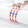 Amazon Venda Quente Transfronteiriça Olho de Diabo Azul Redondo Sete Nós Corda Vermelha Pulseira da Sorte Pulseira de Casal Lote de Fábrica
