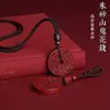 Collar con Colgante de Dinero Fantasma de Montaña de Arena Dorada Morada Joyería Taoísta Tai Chi Bagua para Hombres y Mujeres Colgante de Buena Suerte en el Año de Nacimiento