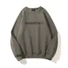Fog Essentials Sudaderas com Letras de Silicone Estéreo para Homens e Mulheres American High Street Moletons com Flocagem Jaqueta Moletom