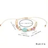 Bestseller internacional: Pulseira de contas de pedra natural com estrela-do-mar e tartaruga, estilo férias na praia