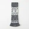 Conjunto de meias Fair Isle transfronteiriço 2026, quente e grosso, estilo retrô, anti-bolinhas, meias de tricô até a panturrilha para meninas, atacado