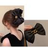 Moño Escape Princesa Pinza de Agarre Doble Cara Negro Pasador de Pelo de Alto Sentido Parte Trasera Cabeza Pinza de Tiburón Accesorios para el Cabello Sombrerería Venta al por Mayor